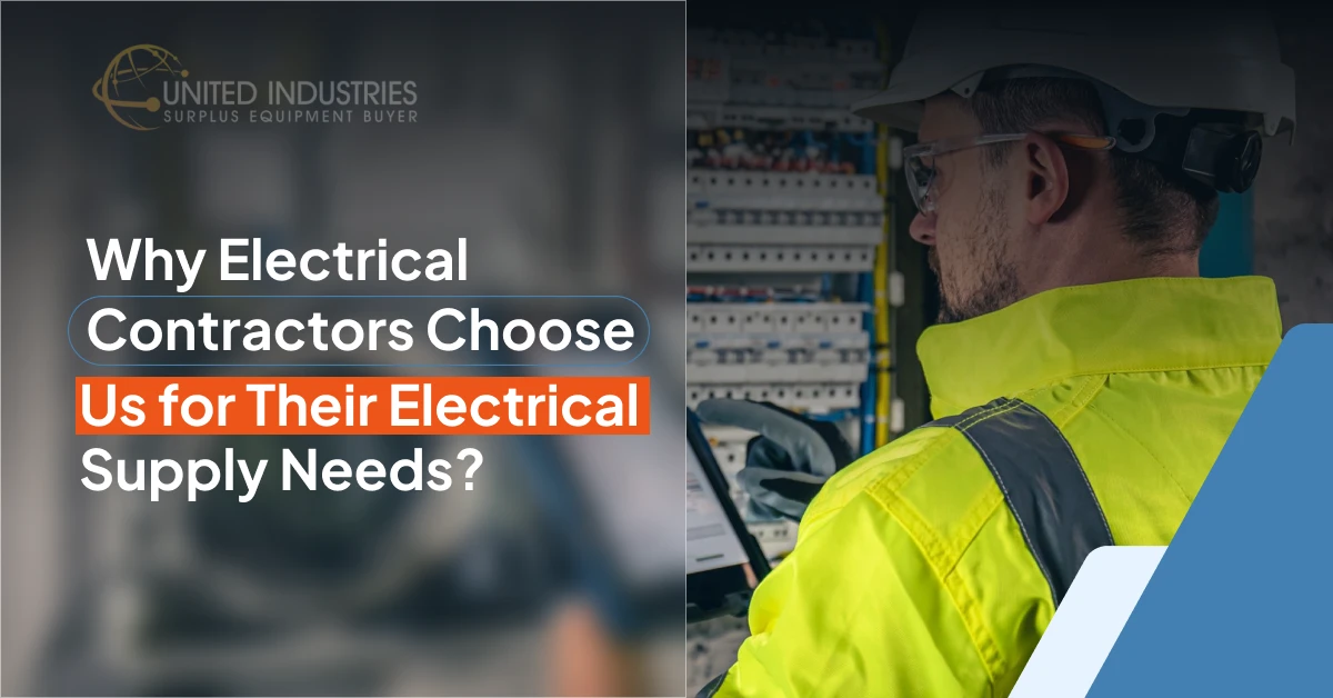 An electrician inspecting a panel, representing why electrical contractors choose United Industries VA for their supply needs.