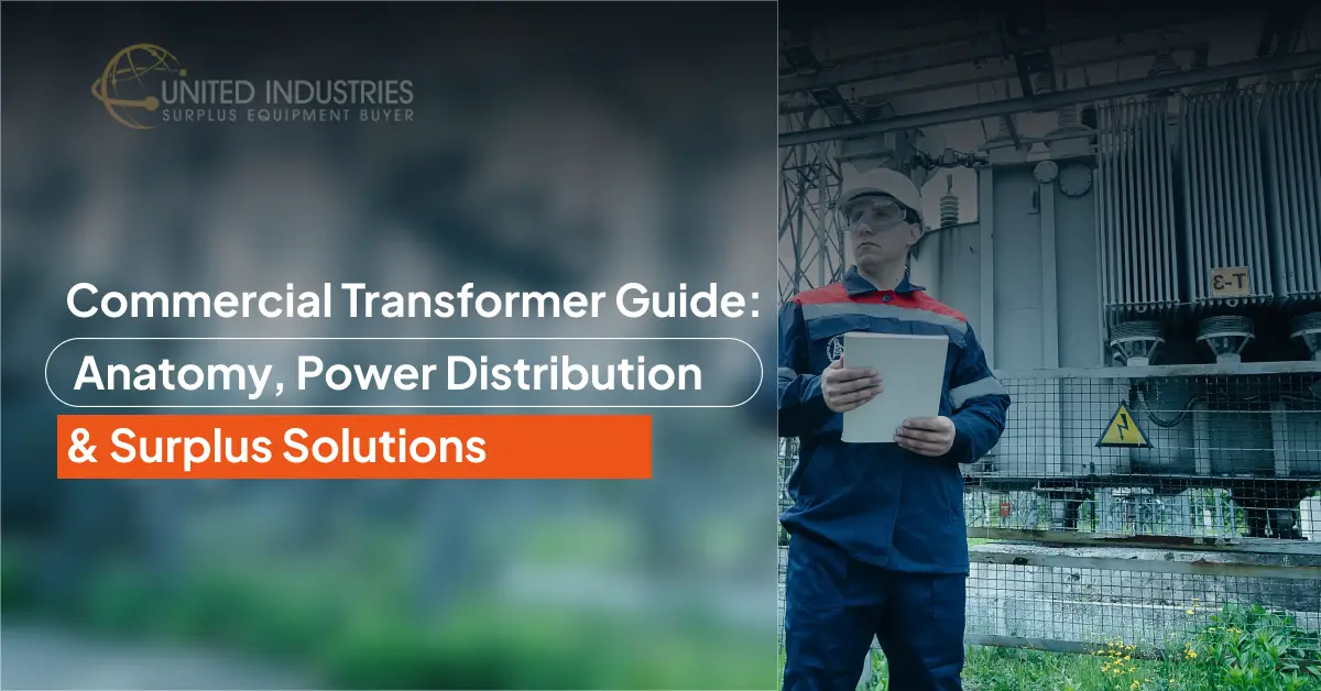 Commercial transformer guide cover featuring anatomy and power distribution diagrams.